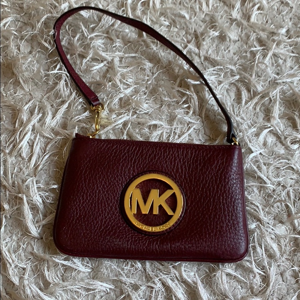 Micheal Kors Maroon Wristlet